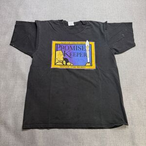 Vintage Promise Keepers Jesus T Shirt Men's XL Black